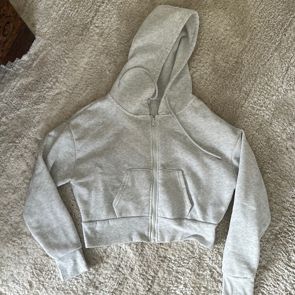 Rue 21 Cropped zip-up hoodie, barely worn